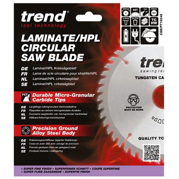 Trend Craft Saw Blade - Plunge Saws - 165mmD x 20B x 48T - S/Fine- CSB/PT16548