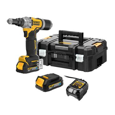 DeWalt DCF414E2T - 18v XR Brushless 6.4mm Rivet Gun - 2 x 1.7Ah Batts