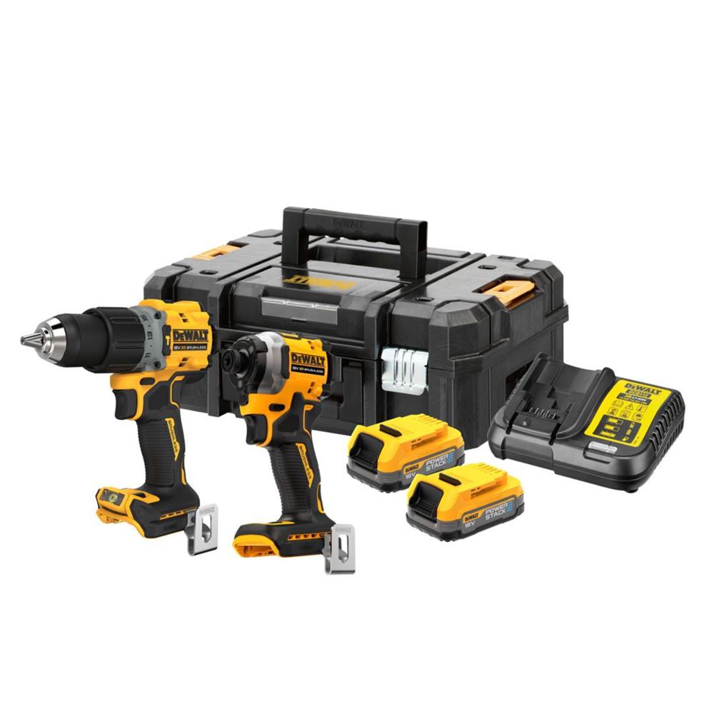 DeWalt 18V XR Combi Drill & Impact Driver Twin Pack (2 x 5.0Ah