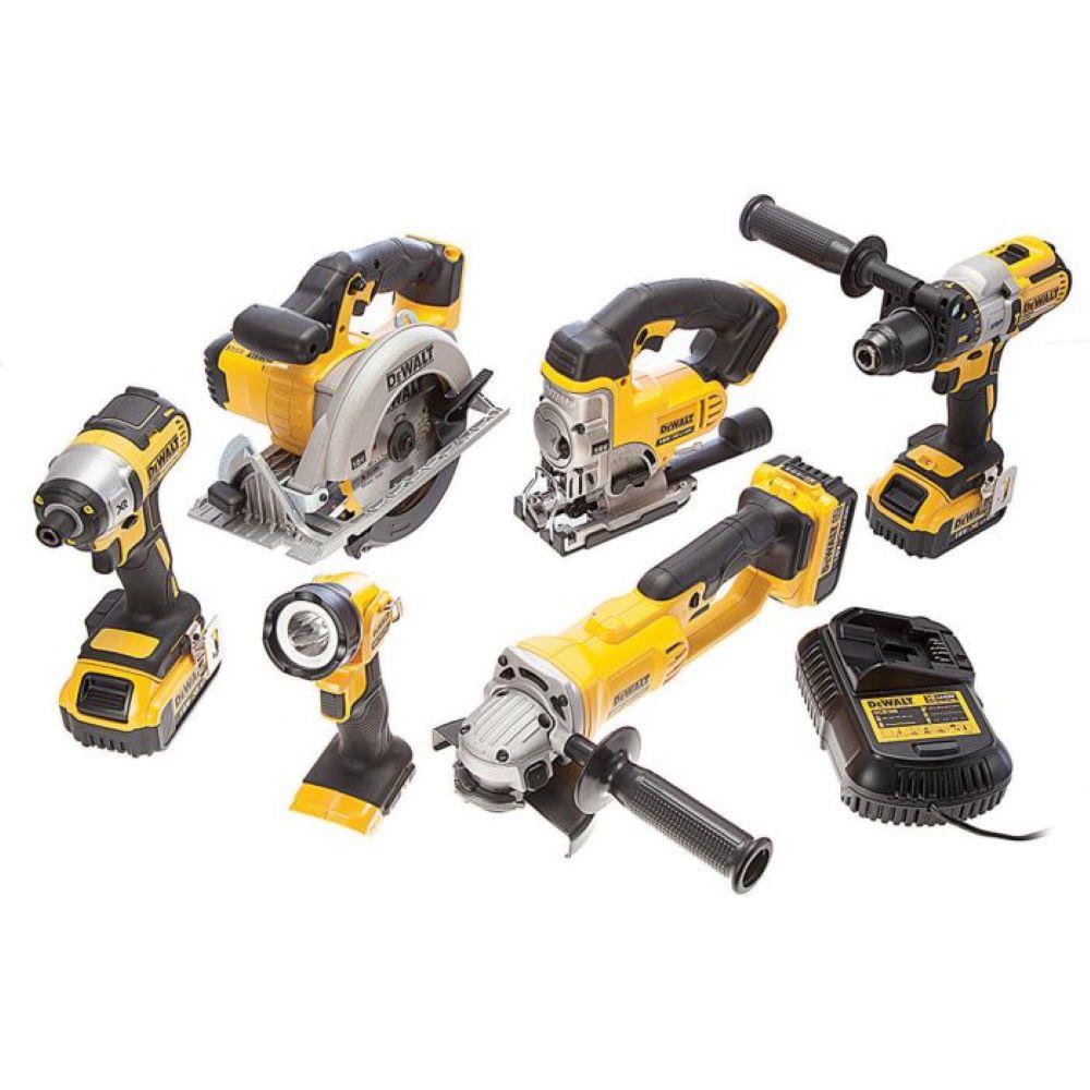 DeWalt DCK694P3 18 Volt XR Brushless 6 Piece Kit, 3 x5Ah Batteries