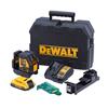 Dewalt DCLE34021D1 XR - 18v Compact Cross Line Green Laser - 1 x 2.0Ah