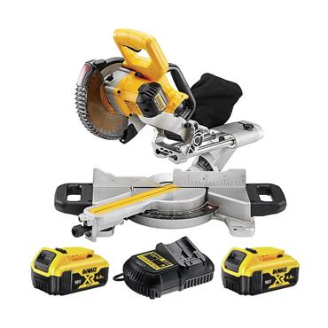 DeWalt DCS365M2 - 18v Dewalt Mitre Saw - 184mm - 2 x 4Ah Batts
