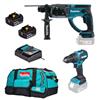 Makita DLX2563T - 18V LXT  - Combo Kit - DHP490Z + DHR202Z  - 2pc