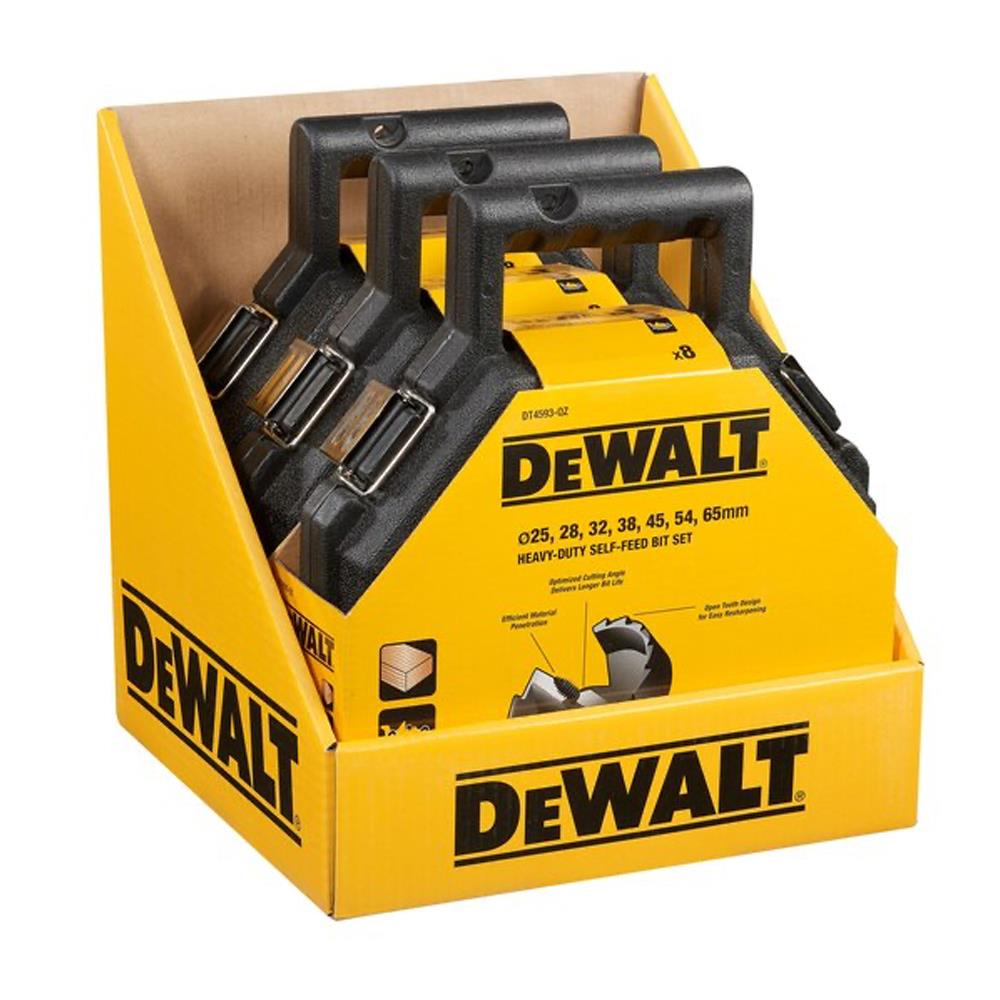 DeWalt 8pc SelfFeed Forstner Bit Set DT4593QZ Powertool.ie Ireland