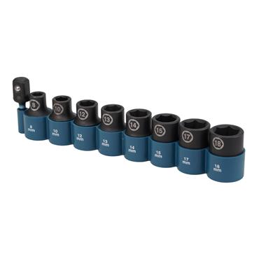 Makita Impact Socket Set - 9pc - 1/2" - E-16645