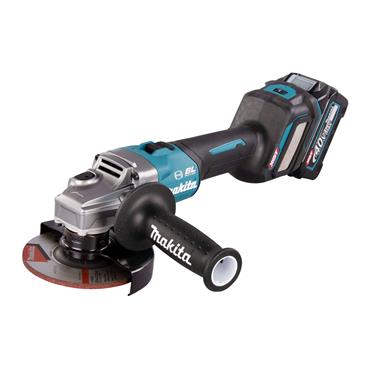 Makita GA023GZ01 - 40Vmax 125mm Angle Grinder - Slide Switch - Variable Speed + AWS - Makpac - Body