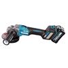 Makita GA023GZ01 - 40Vmax 125mm Angle Grinder - Slide Switch - Variable Speed + AWS - Makpac - Body