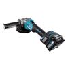 Makita GA023GZ01 - 40Vmax 125mm Angle Grinder - Slide Switch - Variable Speed + AWS - Makpac - Body
