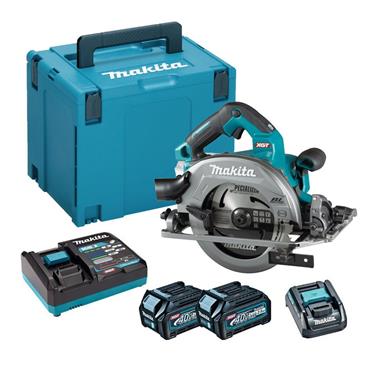 Makita HS004GD203 - 40v XGT - 190mm Circular saw - 2x2.5Ah Batts, Charger & Case