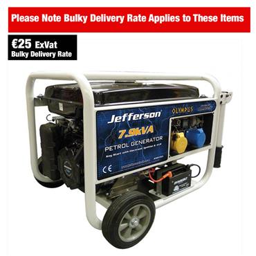 Jefferson JEFGENPET63EL - 7.9kVA Petrol Generator - Electric Start
