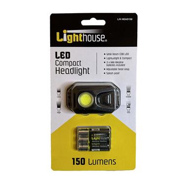 Lighthouse LED Compact Headlight - 3xAAA - L/HHEAD150