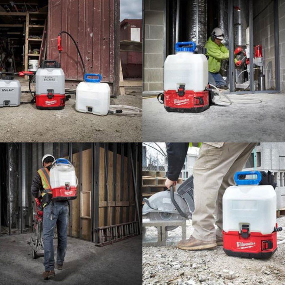 Milwaukee 15lt Backpack Fluid Pump Sprayer Body Only With Listed