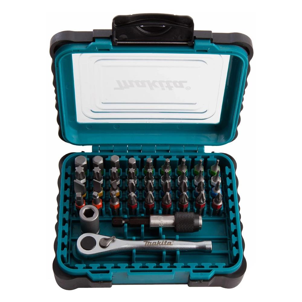 Makita P-79158 - 39pc Ratchet & QCC Bit Set | Powertool.ie | Ireland