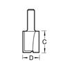Trend P-C021X1_2TC - Two Flute Cutter - 12.7mm - 2TC/4TC -