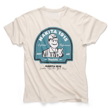 MAKITA P-MK101M-WHT-S - ORIGIN T-SHIRT WHITE - SIZES: S - 2XL