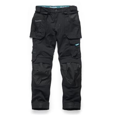 MAKITA P-MK304M-BLK-W28XL29 - ONYX STRECH TROUSERS - SIZES: W28 - L29 - W40 - L31