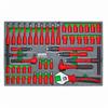 Toptul 125pc - 7-Drawer Tool Trolley VDE Insulated - QGE12518