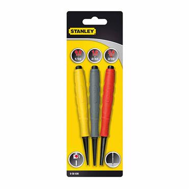 Stanley DynaGrip Nail Punch Set - 3 Piece - STA058930