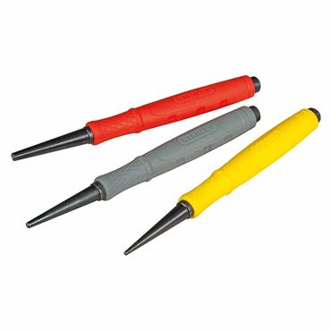 Stanley DynaGrip Nail Punch Set - 3 Piece - STA058930