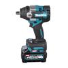 Makita TW007GZ01 - 40Vmax Impact Wrench 760Nm Â½inc Square, C-ring - Makpac - Body