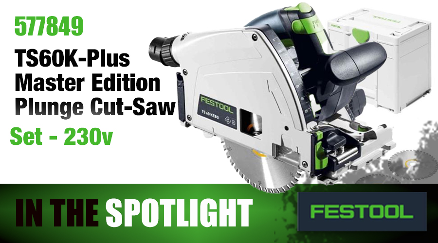 FESTOOL TS60K-Plus - Master Edition - Plunge Cut-Saw Set - 230v - 577849