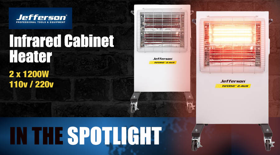 Jefferson P-JEFHTCAB110V - Infrared Cabinet Heater 2 x 1200W - Various Voltage