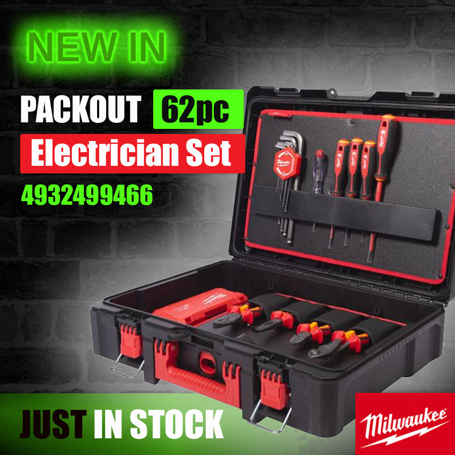 Milwaukee PACKOUT - Electrician Set – 62pc - 4932499466