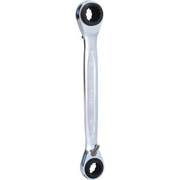 KS TOOLS 4 in 1 GEARplus reversing double ratchet ring spanner, 12x13x14x15mm - 503-4543