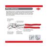 Knipex 7 1/4" Pliers Wrench - 8603180