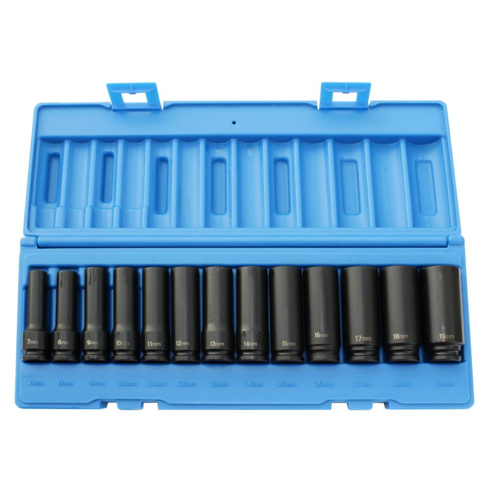 3/8" DRIVE 13 PIECE LONG REACH IMPACT SOCKET SET Air Impact