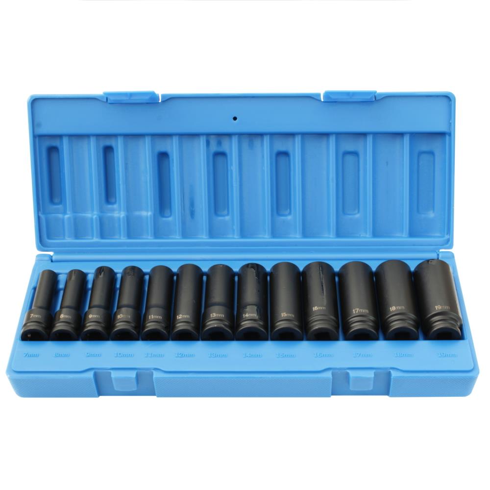 3/8" DRIVE 13 PIECE LONG REACH IMPACT SOCKET SET Air Impact