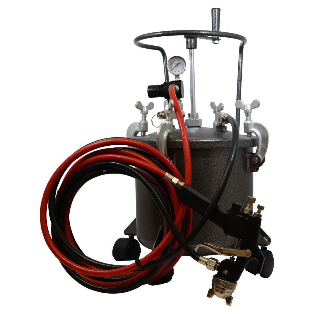 10 Litre Pressure Pot With Hoses and Spray Gun PT10 Air Impact