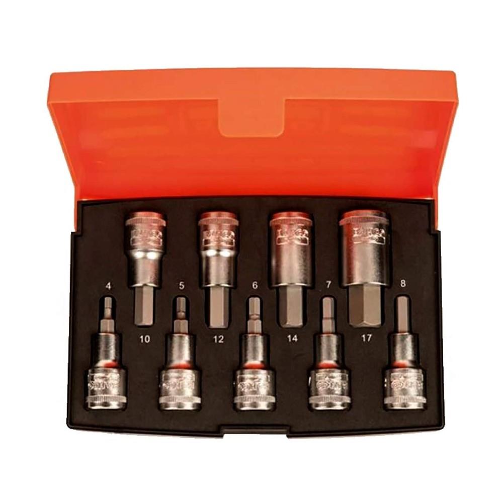 1/2" Drive Hex Bit Socket Set 9 Piece S9HEX Air Impact