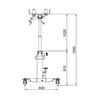 1000 kg Transmission Jack STL1000