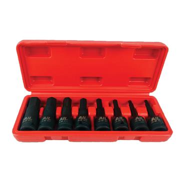 1/2" Drive 8pcs Impact Hex Bit Socket Set TPLG010