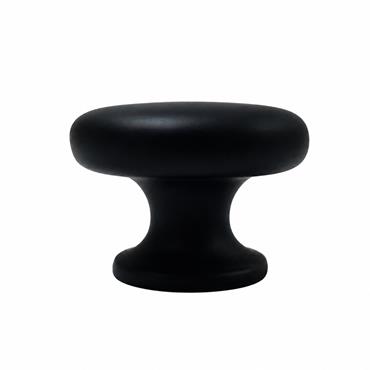 MVI Hazel Black Flat-Top Cabinet Knob 33mm