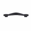 BLACK REEDED KITCHEN DOOR HANDLE 128MM