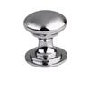 VICTORIAN STYLE POLISHED CHROME KNOB 32MM