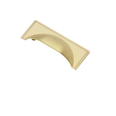 WINDSOR CUP HANDLE 64MM SATIN BRASS