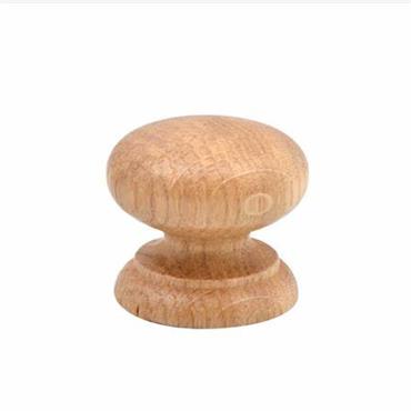 WOODEN KNOB OAK LACQUERED 45MM