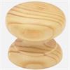 WOODEN KNOB PINE LACQUERED 45MM