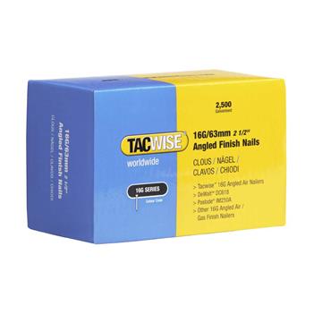 TACWISE BRADS ANGLED 16G 63MM (PK 2500)