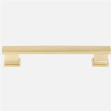 KENSINGTON D HANDLE128MM MATT BRASS