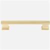 KENSINGTON D HANDLE128MM MATT BRASS