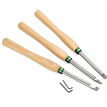 Record Power 103763 ProComfort Carbide Turning Tool Set ? 3 Piece