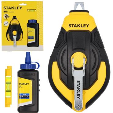 STANLEY CHALK LINE SPIRIT LEVEL & CHALK KIT