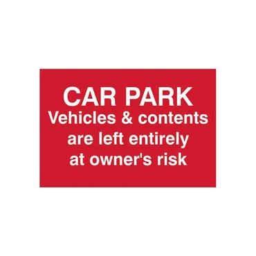 CENTURION SIGN CAR PARK RISK 300MM X 200MM