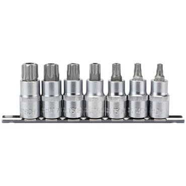 DRAPER SOCKET SET TX-STAR 7 PIECE 1/2" DRIVE