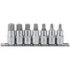 DRAPER SOCKET SET TX-STAR 7 PIECE 1/2" DRIVE