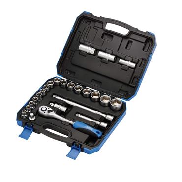 DRAPER SOCKET SET 24 PIECE 1/2" DRIVE